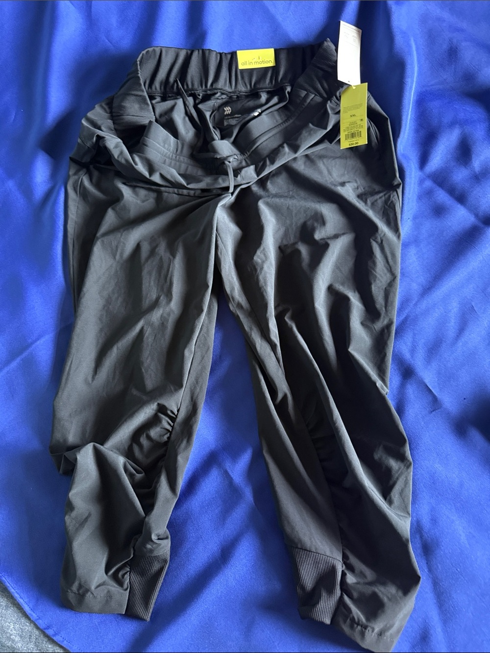 all in motion Black Cropped Athletic Joggers